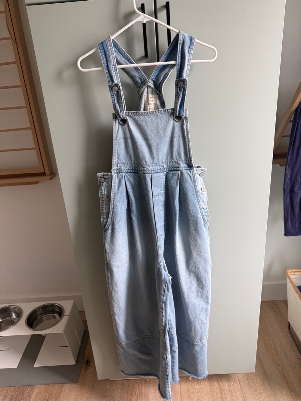 Like New! We The Free Rambler Overalls in Ghost Ranch - Picture 5 of 6